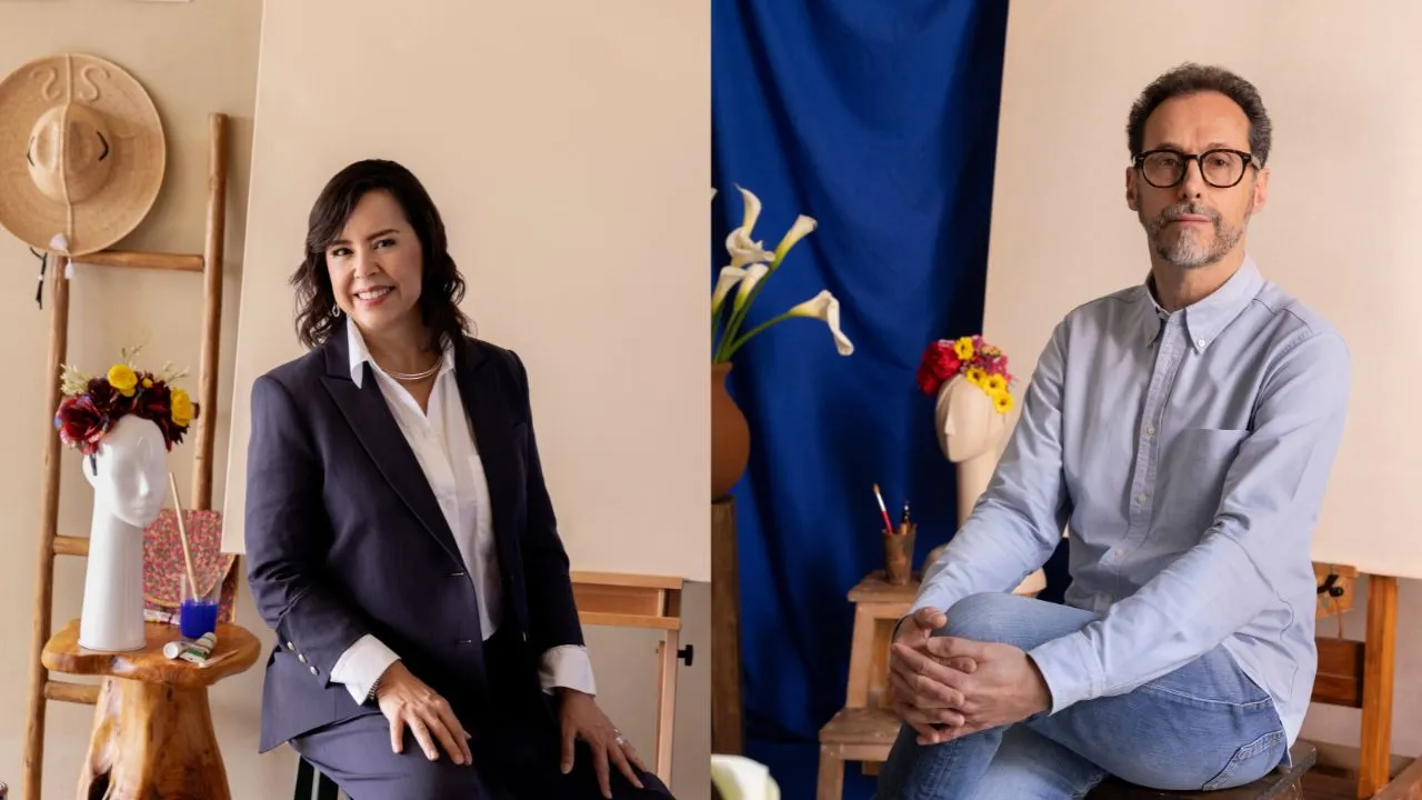 A la izquierda Patricia Riggen y a la derecha Gabriel Ripstein